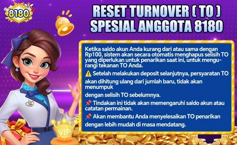 RESET TURNOVER (TO) SPESIAL ANGGOTA 8180